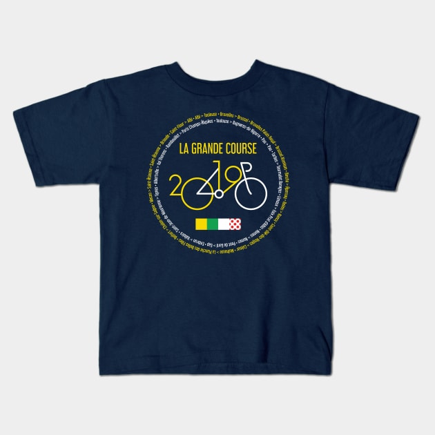 TDF 2019 Kids T-Shirt by reigedesign